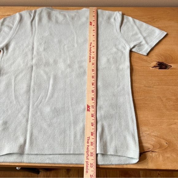 ESCADA MARGARETHA LEY CASHMERE SILK SWEATER FLORAL COQUETTE LUXURY VINTAGE S - Picture 9 of 11